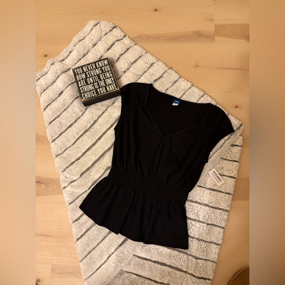 Old Navy Tops - Old Navy Black Textured Dress